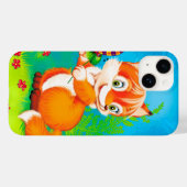 Fuchs und Schmetterling Case-Mate iPhone Hülle (Rückseite (Horizontal))