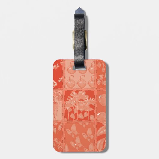 Fuchs und Schmetterling Gepäckanhänger (Rückseite vertikal)