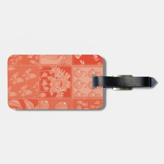 Fuchs und Schmetterling Gepäckanhänger (Rückseite horizontal)