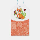 Fuchs und Schmetterling Geschenkanhänger (Vorderseite)