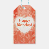 Fuchs und Schmetterling Geschenkanhänger (Rückseite)