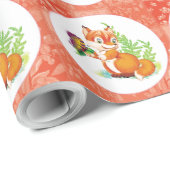 Fuchs und Schmetterling Geschenkpapier (Rolleneckpunkt)