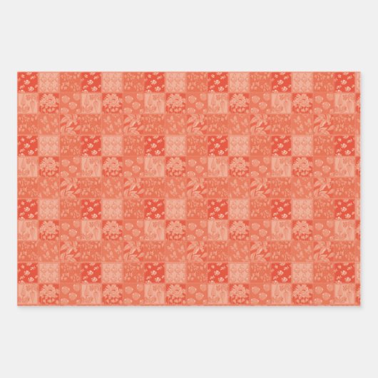 Fuchs und Schmetterling Geschenkpapier Set (Vorderseite 2)