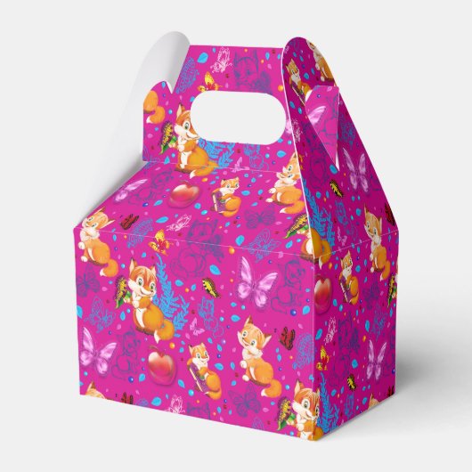 Fuchs und Schmetterling Geschenkschachtel (Rückseite)