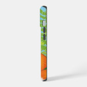 Fuchs und Schmetterling iPhone 15 Hülle (Linke Seite)
