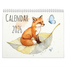 Fuchs und Schmetterling  Kalender
