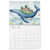Fuchs und Schmetterling Kalender (Feb 2027)