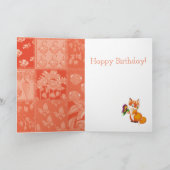 Fuchs und Schmetterling Karte (Innenseite)