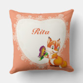 Fuchs und Schmetterling Kissen (Rückseite)