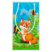 Fuchs und Schmetterling Kleine Geschenktüte (Vorderseite)