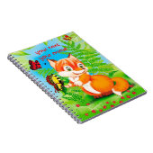 Fuchs und Schmetterling Notizblock (Rechte Seite)