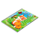 Fuchs und Schmetterling Notizblock (Linke Seite)