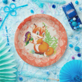 Fuchs und Schmetterling Pappteller (Party)