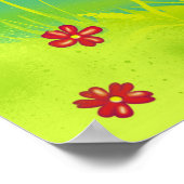 Fuchs und Schmetterling Poster (Ecke)