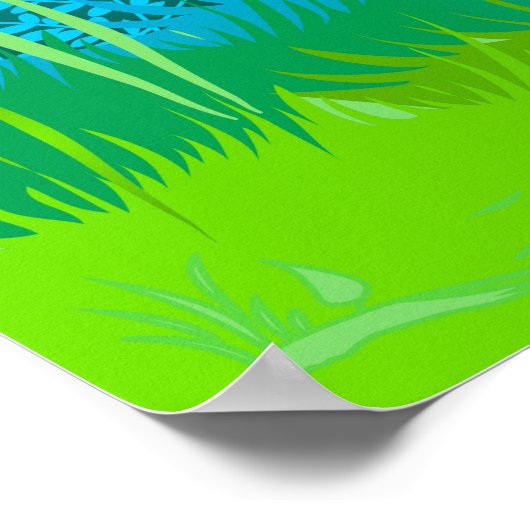 Fuchs und Schmetterling Poster (Ecke)