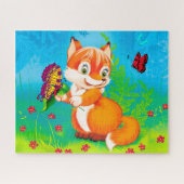 Fuchs und Schmetterling Puzzle (Horizontal)