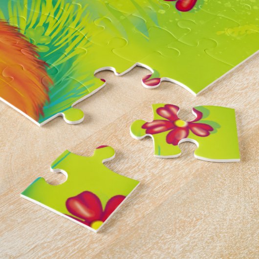 Fuchs und Schmetterling Puzzle (Seite)