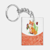 Fuchs und Schmetterling Schlüsselanhänger (Vorderseite links)