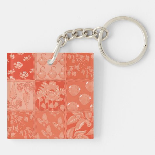 Fuchs und Schmetterling Schlüsselanhänger (Rückseite)