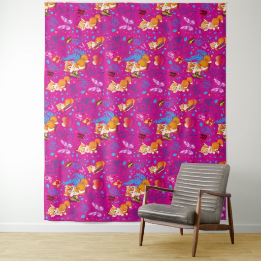 Fuchs und Schmetterling Wandteppich (Beispiel)