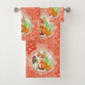 Fuchs- und Schmetterlingsmuster Badhandtuch Set (Insitu)