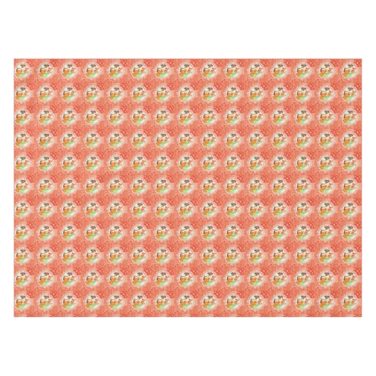 Fuchs- und Schmetterlingsmuster Tischdecke (Vorderseite (Horizontal))