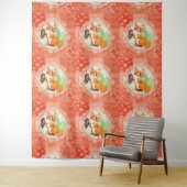 Fuchs- und Schmetterlingsmuster Wandteppich (Beispiel)