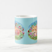 Fuchs und Stiefmütterchen Kaffeetasse (Mittel)