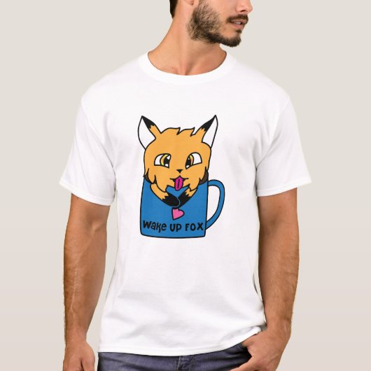 Fuchs und Tasse T-Shirt (Vorderseite)
