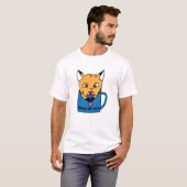Fuchs und Tasse T-Shirt (Vorne ganz)
