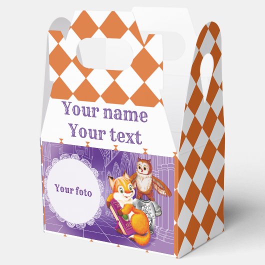 Fuchs und Uhviolett Geschenkschachtel (Geöffnet)