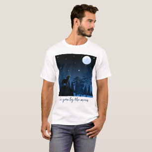 Fuchs und Vollmond um Mitternacht T-Shirt
