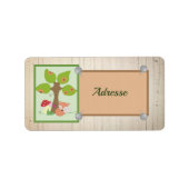 Fuchs unterm Baum Adressaufkleber (Vorne)