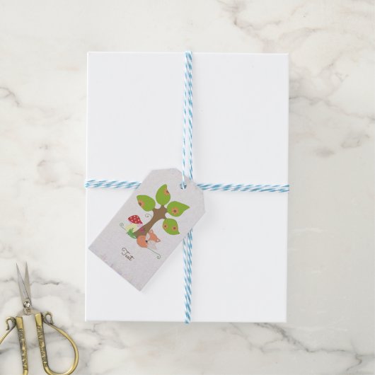 Fuchs unterm Baum Geschenkanhänger (Mit Garn)