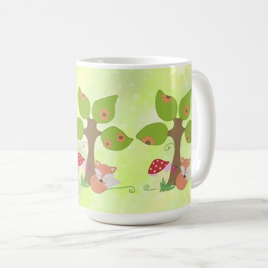 Fuchs unterm Baum  Kaffeetasse (VorderseiteRechts)