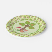 Fuchs unterm Baum Pappteller (Schrägansicht)