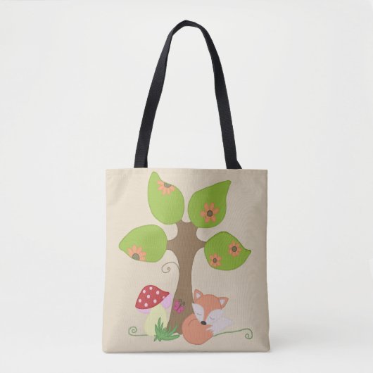Fuchs unterm Baum Tasche (Vorderseite)
