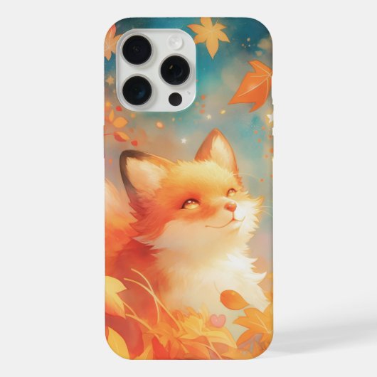 Fuchs Verzauberter Herbst iPhone Hülle (Rückseite)