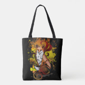 Fuchs-Wald-All-Over-Print-Tasche im Herbstlook Tasche (Rückseite)