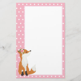 Fuchs, Wald, niedlich, Mädchen, Spaß, Briefpapier