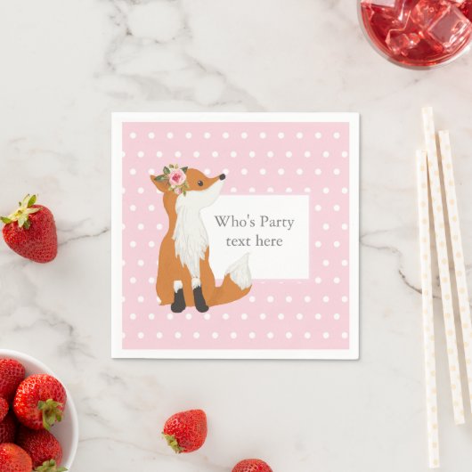 Fuchs, Wald, niedlich Serviette (Beispiel)