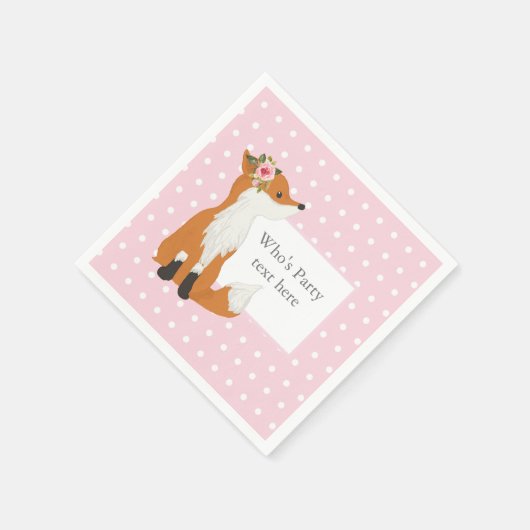 Fuchs, Wald, niedlich Serviette (Ecke)