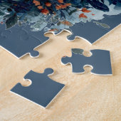 Fuchs-Wasserfarben-Mond-Wald-Tier-Ästhetik Puzzle (Seite)