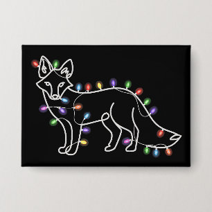 Fuchs-Weihnachts-Geschenke für Tierliebhaber  Button