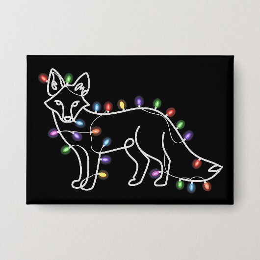 Fuchs-Weihnachts-Geschenke für Tierliebhaber Button (Vorderseite)