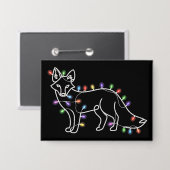 Fuchs-Weihnachts-Geschenke für Tierliebhaber Button (Vorderseite/Rückseite)