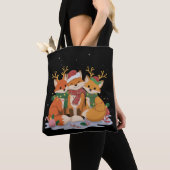 Fuchs Weihnachtslichter Santa Xmas Wald Tier  Tasche (Von Nahem)