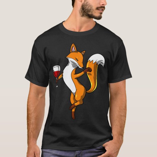Fuchs-Weinparty T-Shirt (Vorderseite)