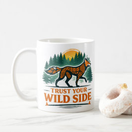 Fuchs-Wildnis-Spirit-Animal-Grafik-T-Shirt Kaffeetasse
