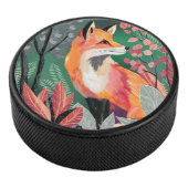 Fuchs Zauberwald Hand-Painted Nature Illustrations Eishockey Puck (3/4)
